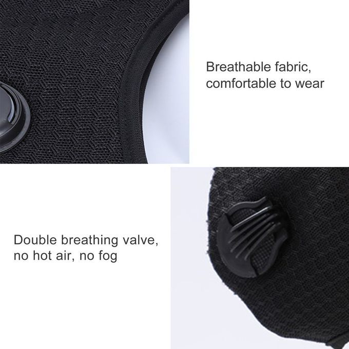 Bi Y Le  S Anti Smog PM2.5 A Tivated  Arbon Mountain Bike  S Dust  S Warm Anti-fog Riding  S-black-ear-hanging Mesh