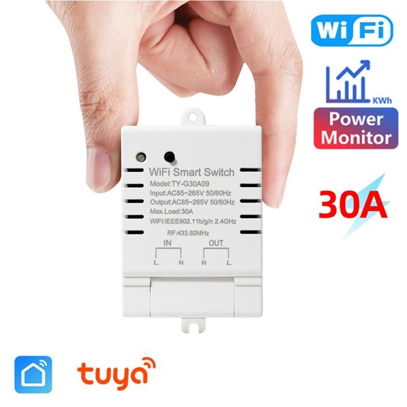Tuya Smart WiFi Switch DIY Timer+Remote AC 85-265V WiFi