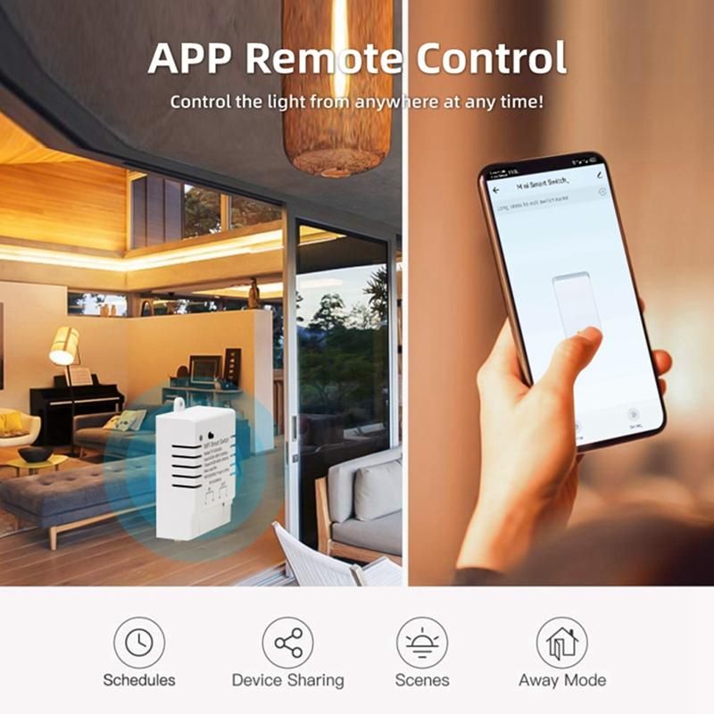 Tuya Smart WiFi Switch DIY Timer+Remote AC 85-265V WiFi
