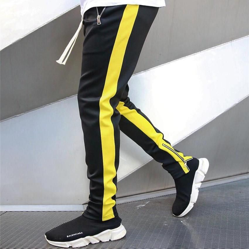 Jogging Casual Man Fitness Pants Men Sportswear Adjusted Tracksuit Pants Trousers Pants A-S