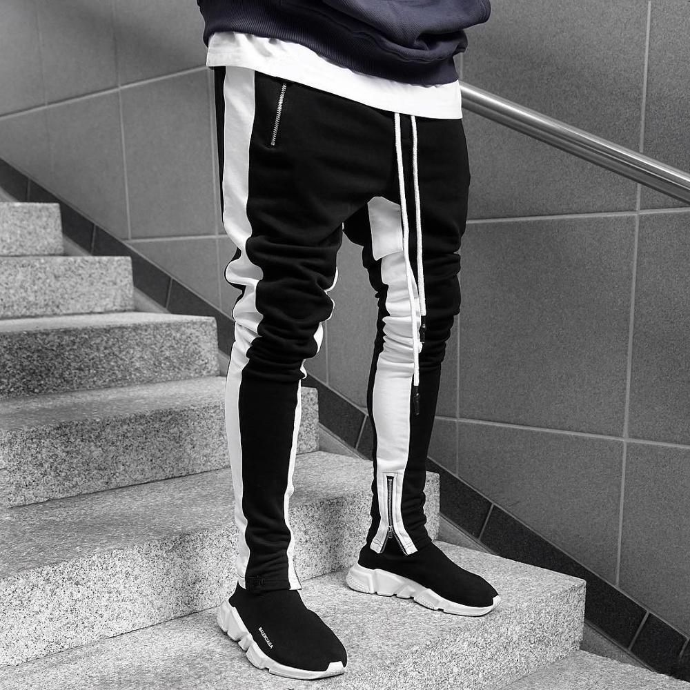 Jogging Casual Man Fitness Pants Men Sportswear Adjusted Tracksuit Pants Trousers Pants A-S