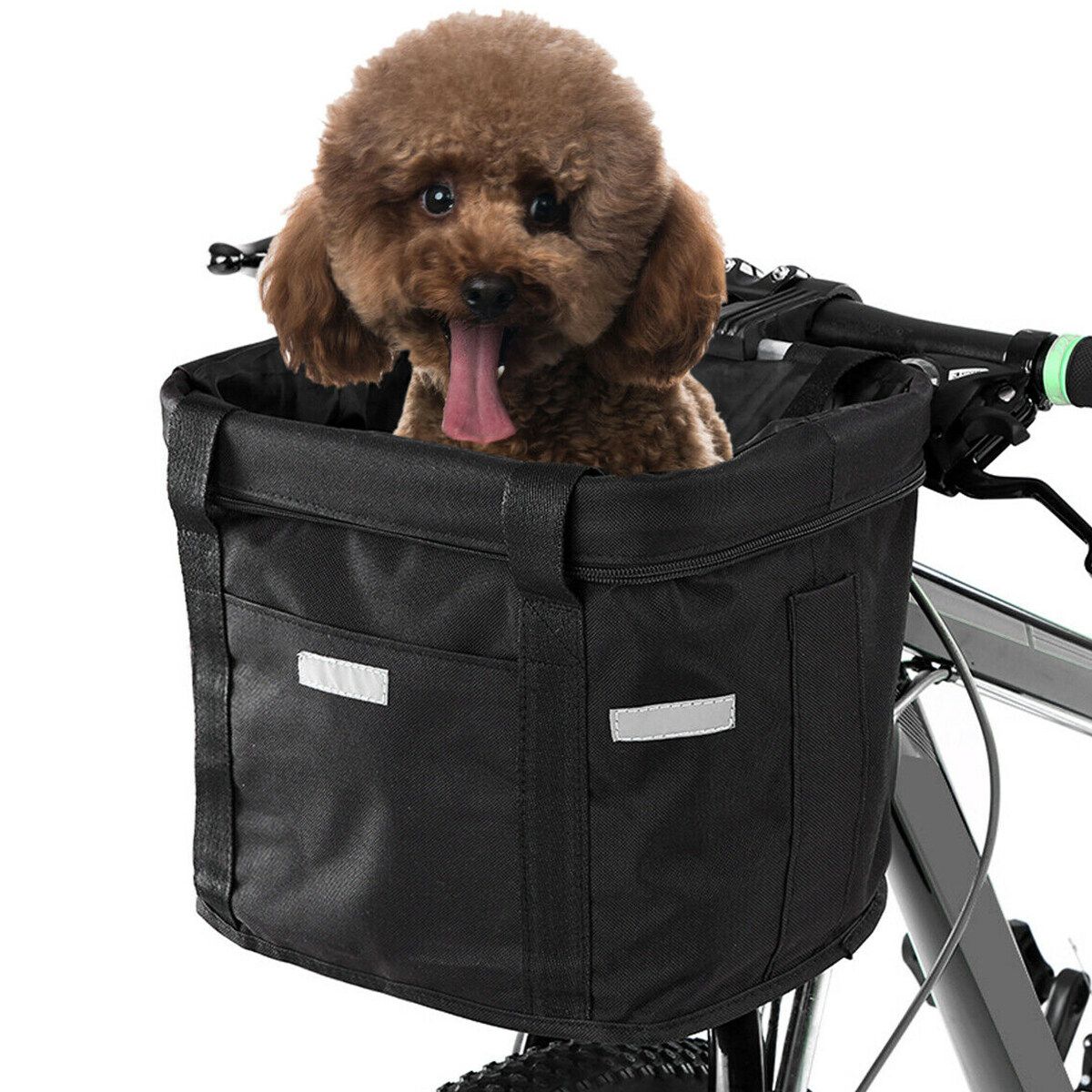 Bicycle Front Basket Storage Bike Cycle Pet Dog Carrier Bag Folded Waterproof