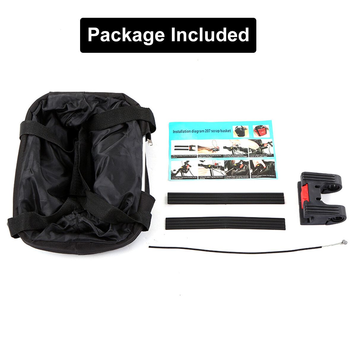 Bicycle Front Basket Storage Bike Cycle Pet Dog Carrier Bag Folded Waterproof