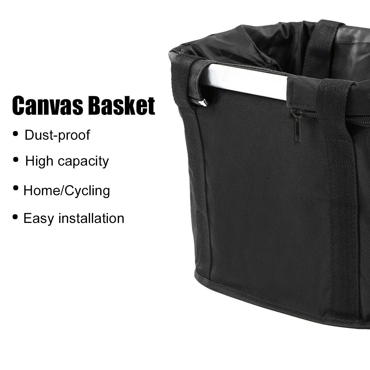 Bicycle Front Basket Storage Bike Cycle Pet Dog Carrier Bag Folded Waterproof