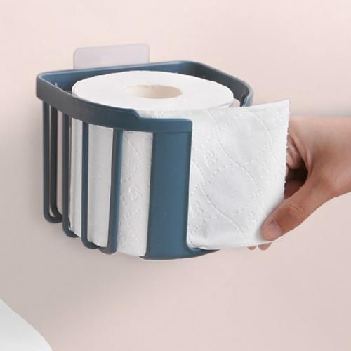 No Drill Stick-on Toilet Tissue Paper Holder - 1pc