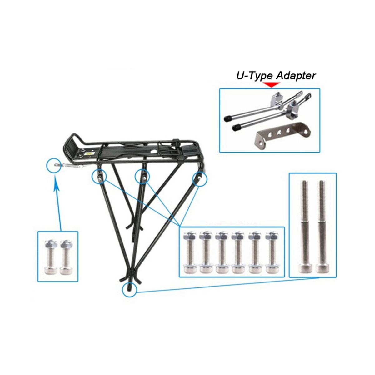 Bicycle Racks Rear Luggage Rack Shelf Bracket Cycling Bicycle Parts