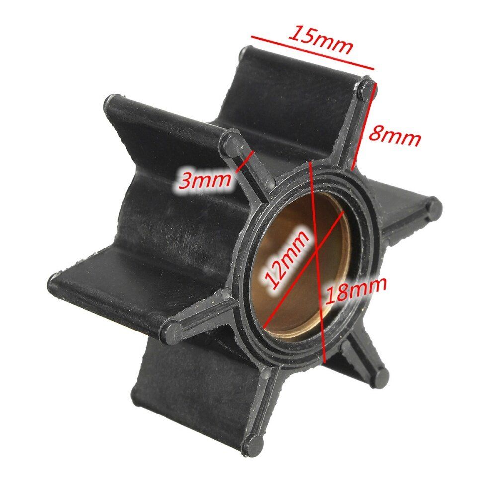 Sea Water Pump Impeller Rubber For Mercury 4.5-7.5-9.8HP #47-89981 12270 18-3239
