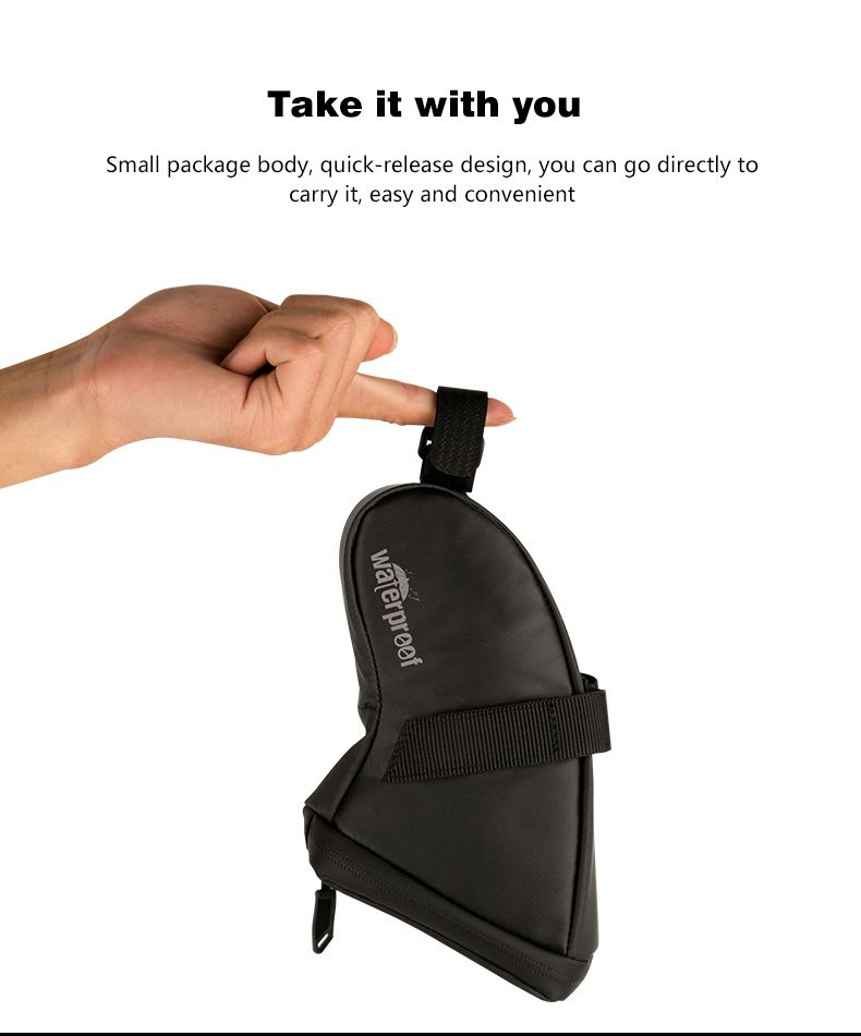 Black Bycicle Bike Seat Bags Saddlebag Mountain Transport A