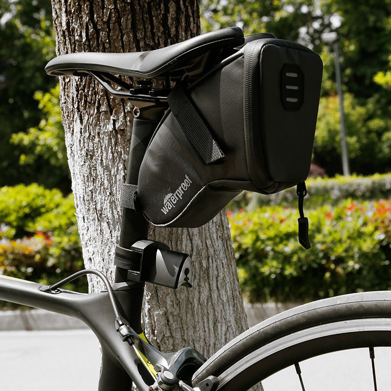 Black Bycicle Bike Seat Bags Saddlebag Mountain Transport A