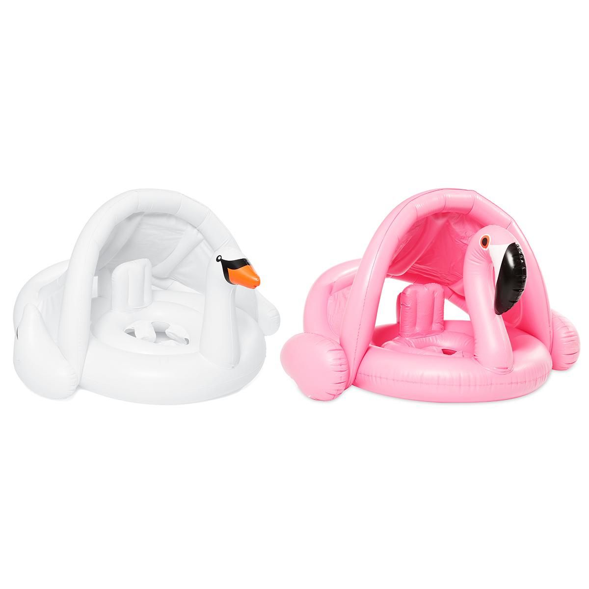 Baby White Swan Flamingo Infant Inflatable Swim - White Swan