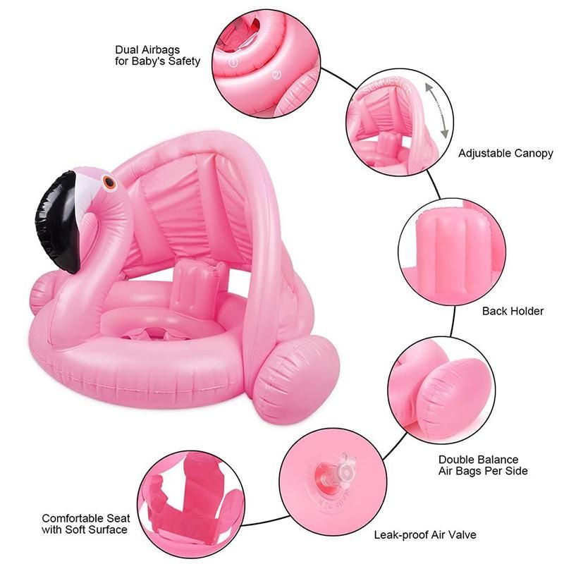 Baby White Swan Flamingo Infant Inflatable Swim - White Swan