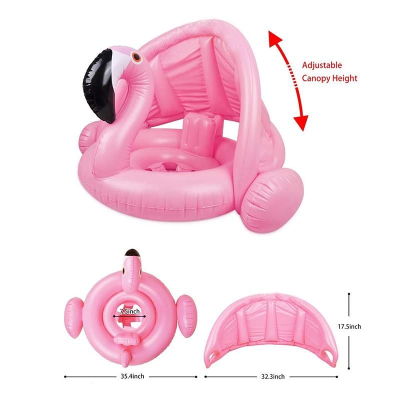 Baby White Swan Flamingo Infant Inflatable Swim - White Swan