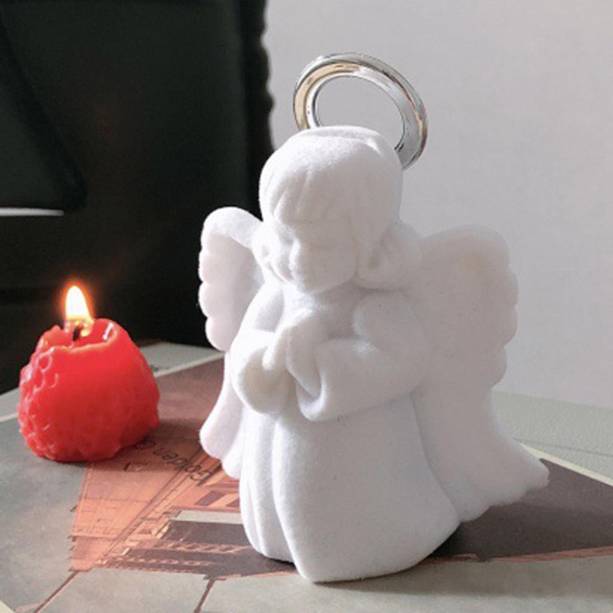Jewelry Container Angel Design Jewelry Organizer White