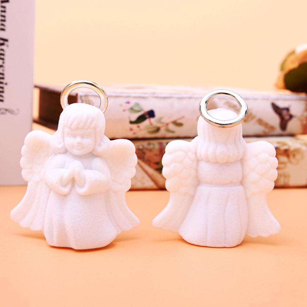 Jewelry Container Angel Design Jewelry Organizer White