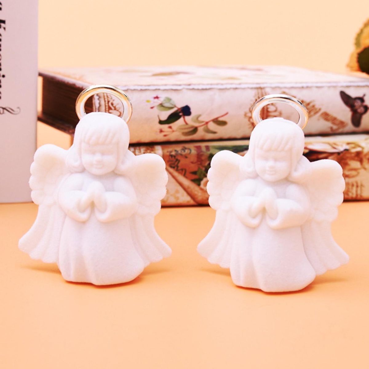 Jewelry Container Angel Design Jewelry Organizer White