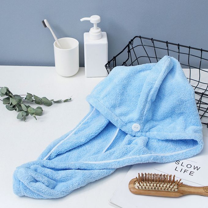 Microfiber Bath Towel Wrap Quick Drying Towel Cap Hat Soft