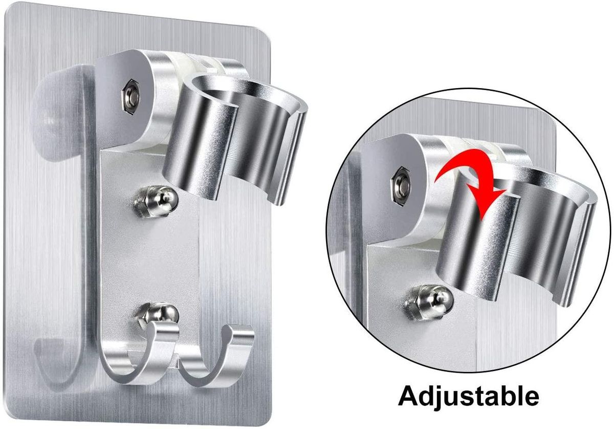 1PC Aluminum Shower Stand Adjustable silver