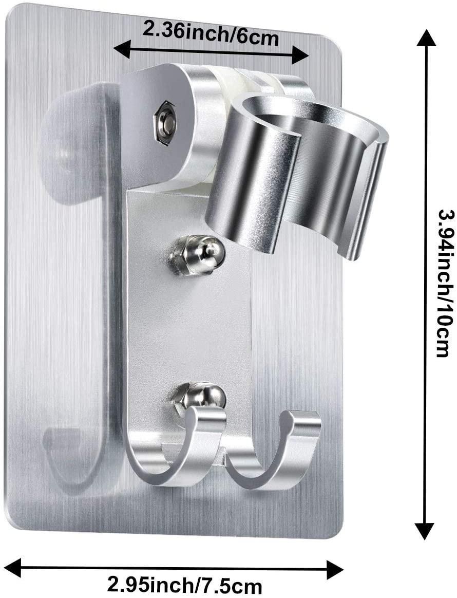 1PC Aluminum Shower Stand Adjustable silver