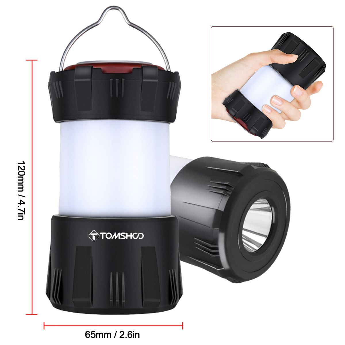 LED Camping Lantern Type C Rechargeable Camping