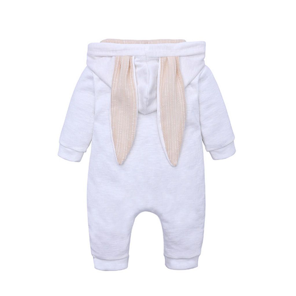 One Piece Newborn Infant Baby Girl Romper Jumpsuit White (0-3 Months)