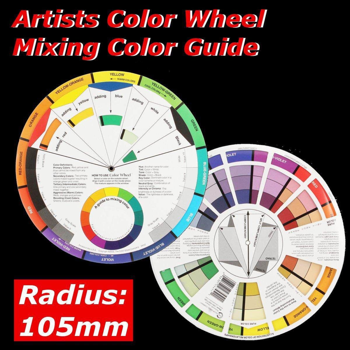 Artists Pocket Wheel Mixing Colour Guide 210mm 21cm Dia. 105mm Radius
