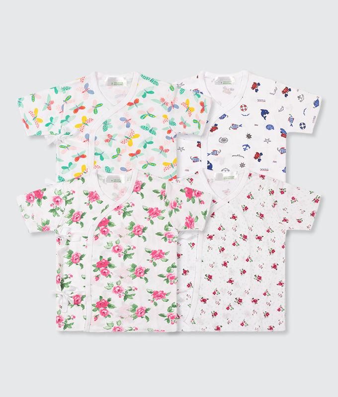 Unisex-Baby Newborn Short Sleeve Tee 12 Pack(0-3M×4,3-6M×4,6-9M×4)