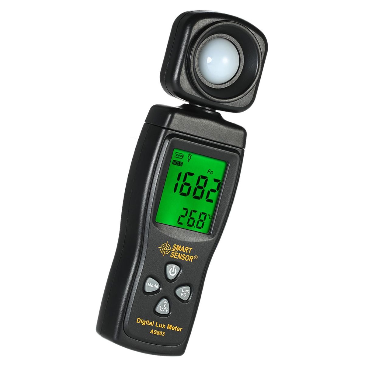 SMART SENSOR Mini Digital Lux Meter LCD Display Handheld Illuminometer Luminometer Photometer Luxmeter Light Meter 0-200000 Lux