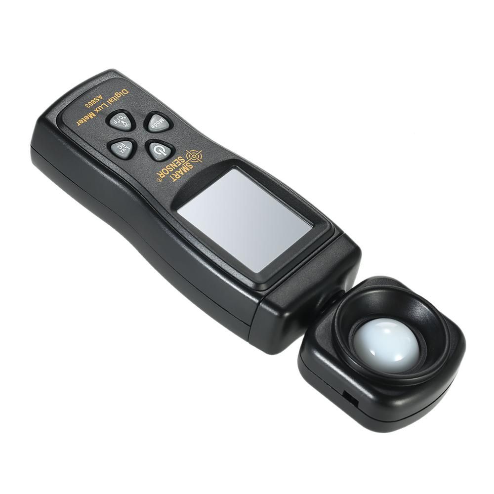 SMART SENSOR Mini Digital Lux Meter LCD Display Handheld Illuminometer Luminometer Photometer Luxmeter Light Meter 0-200000 Lux