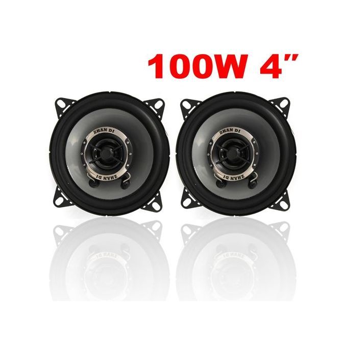 JVC 200W TOTAL 4 INCH 10cm DUAL-CONE CAR DOOR/SHELF COAXIAL SPEAKERS NEW PAIR