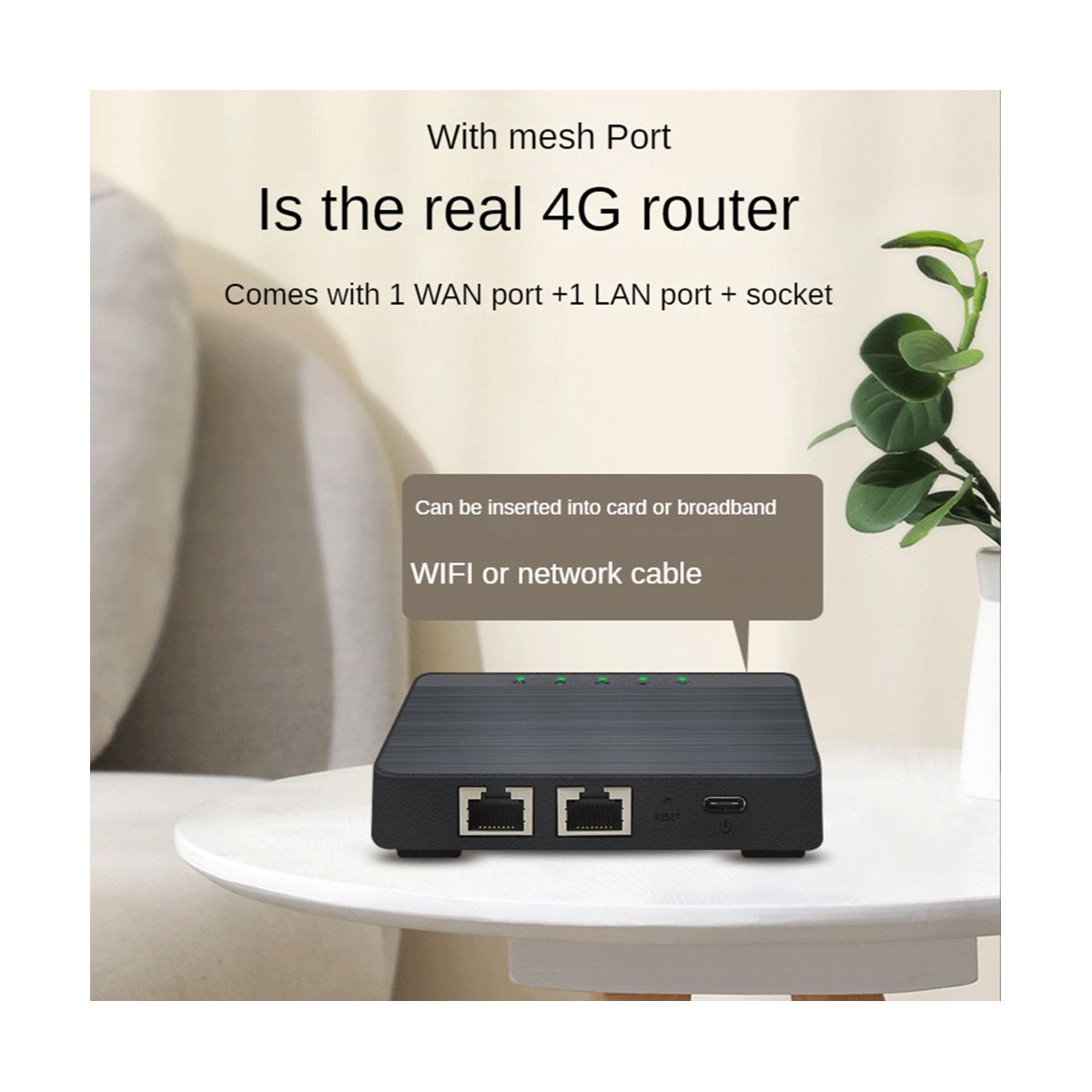 4G Wireless LTE Internet Router with Sim Card Slot Unlocked Modem