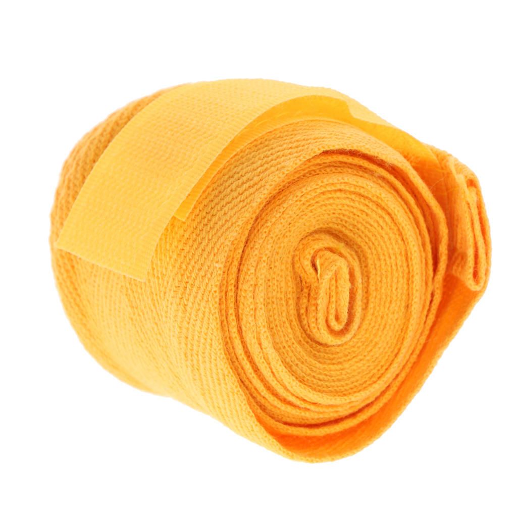 5cm Width - Boxing Hand Wraps MMA Fist Protective Bandages 2.5M Yellow
