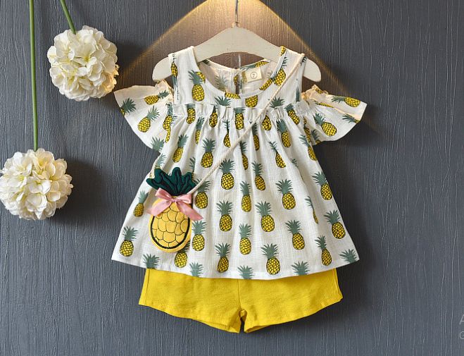 Girls Blouse And Short Sets