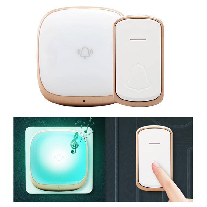 Wireless Doorbell Bell Waterproof Long Range Battery Operated For Home