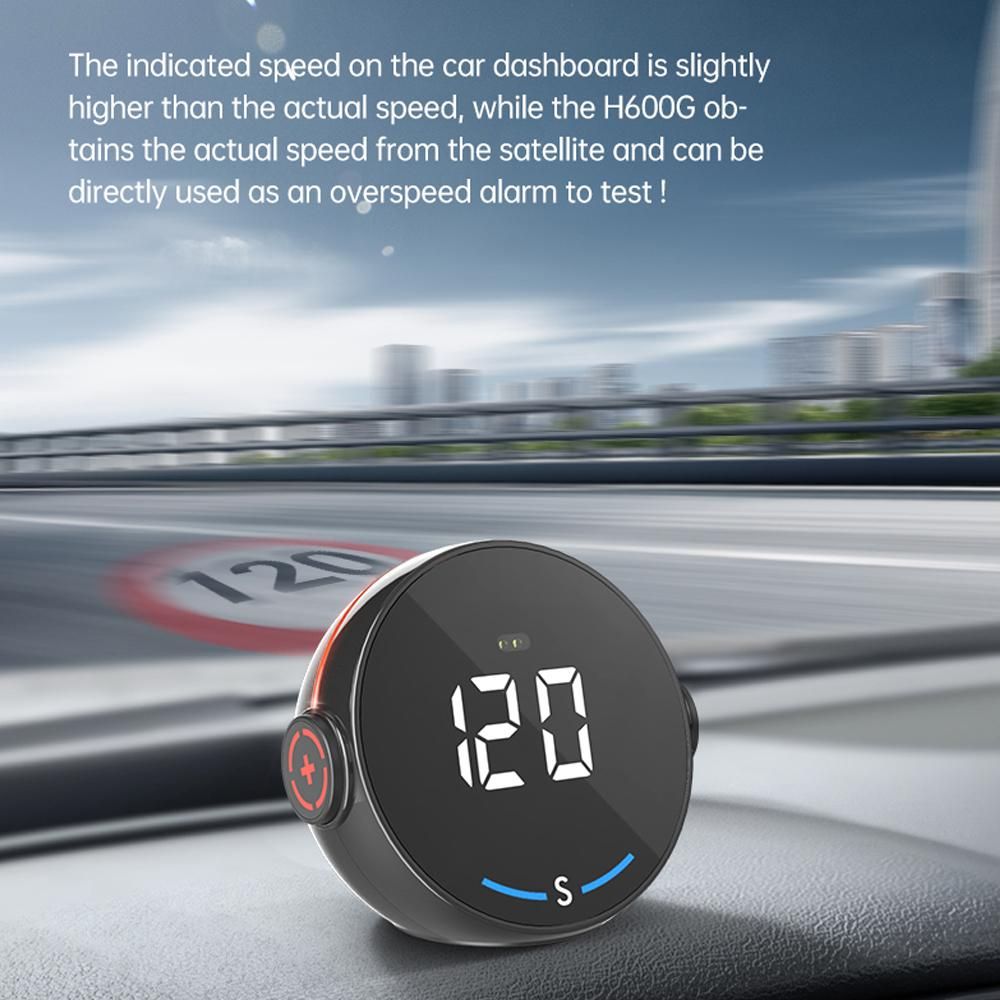 Car Global Position System Speedometer H600G Digital Display Speed Altitude Meter Car HeadUp Display