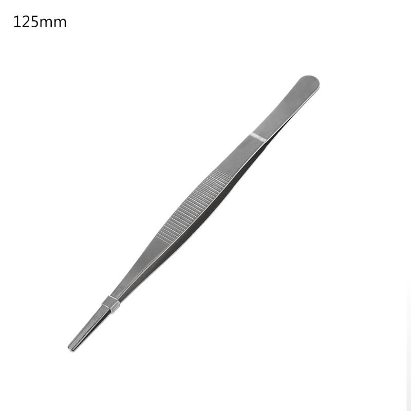 Toothed Tweezers Barbecue Stainless Steel Long Food S Straight Home Tweezer Garden Kitchen BBQ Tool 5 Sizes