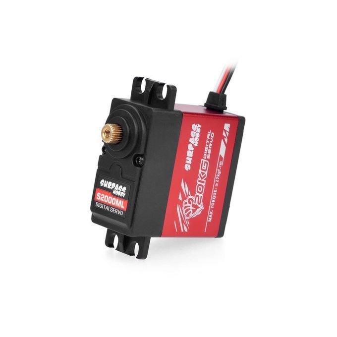SURP  HOBBY 20KG Semi Aluminum Frame  Ore Extended Digital Steering Gear-red+black