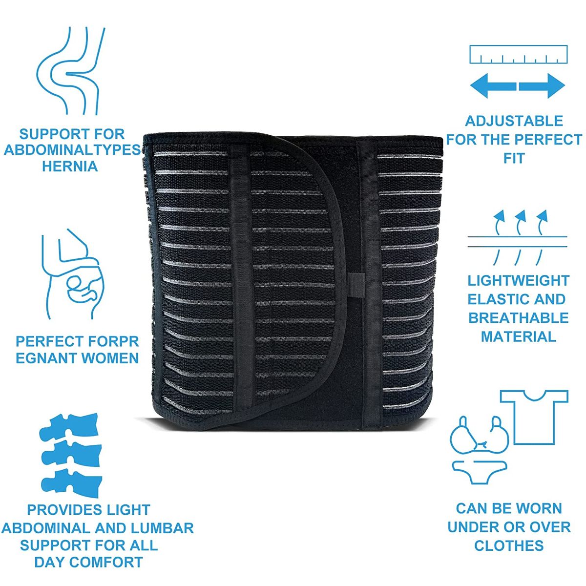 Umbilical Hernia Belt For Men And Women Abdominal Hernia Binder With Hernia Support Pad Helps Relie
