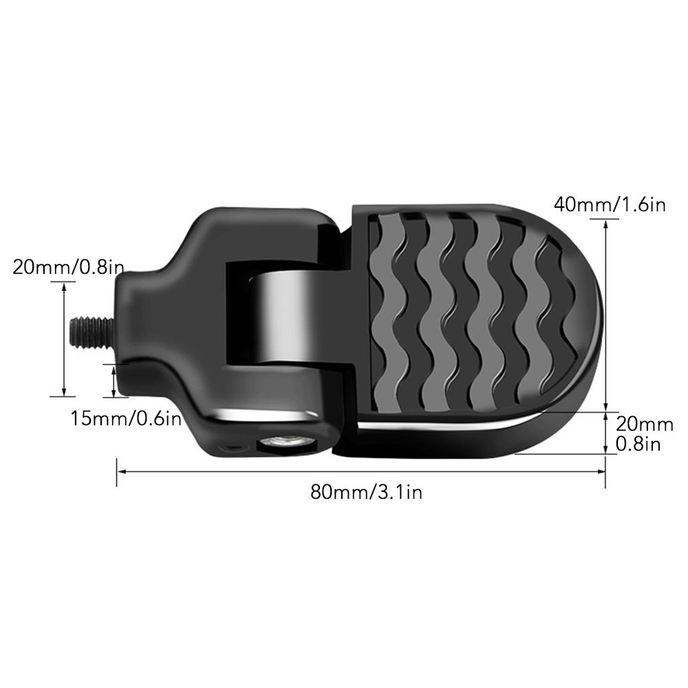 1 Pair Bicycle Rear Pedals Footrest Electric Bike Footpegs
