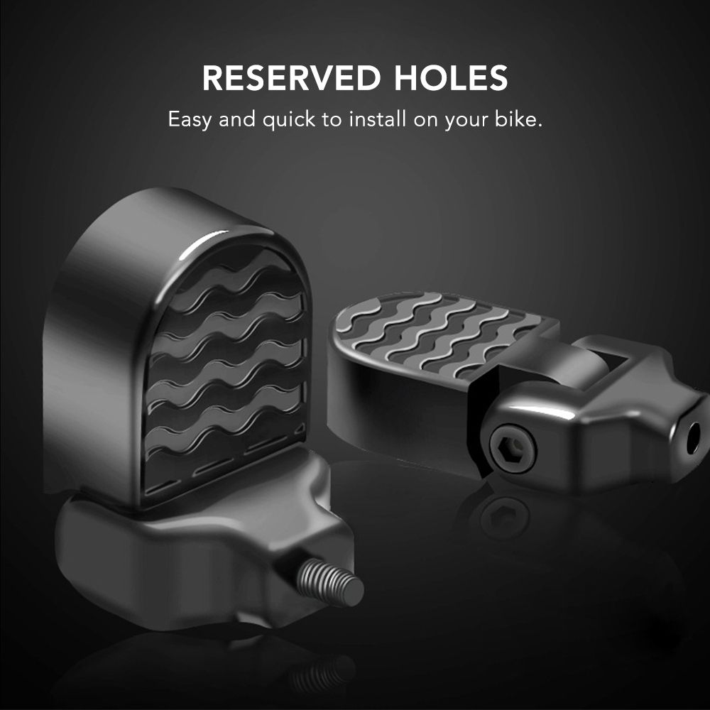 1 Pair Bicycle Rear Pedals Footrest Electric Bike Footpegs