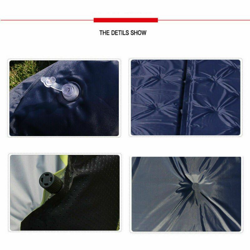 Self Inflating Camping Roll Mat Pad Sleeping Bed Polyester