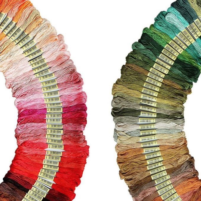 Hand-embroidered Weave  Ross Stit H Thread Polyester  Otton Embroidery Thread-   Olor