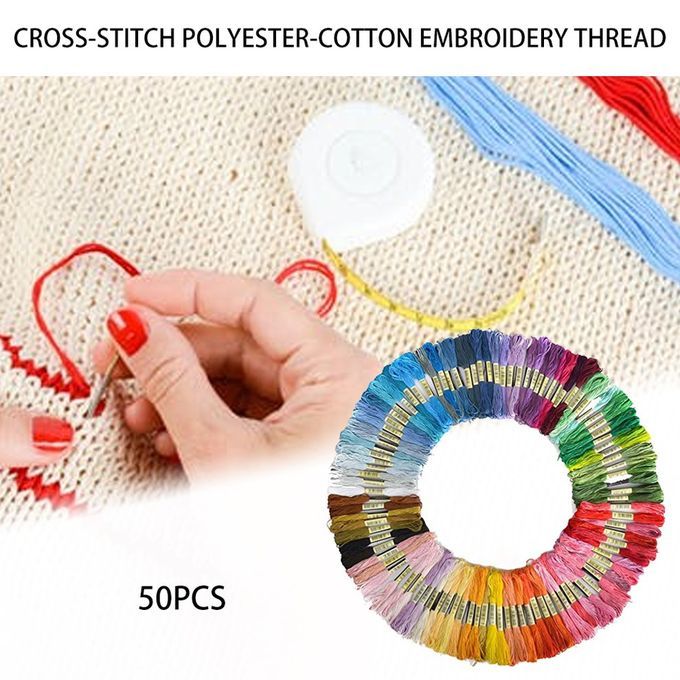 Hand-embroidered Weave  Ross Stit H Thread Polyester  Otton Embroidery Thread-   Olor