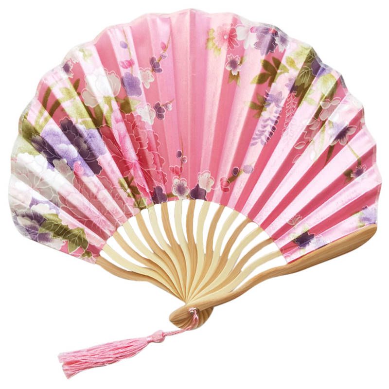 Folded Fans For Church Hand Wedding Bamboo Held 1.30 Fans 2019 Handheld Silk Fan Gift Folding