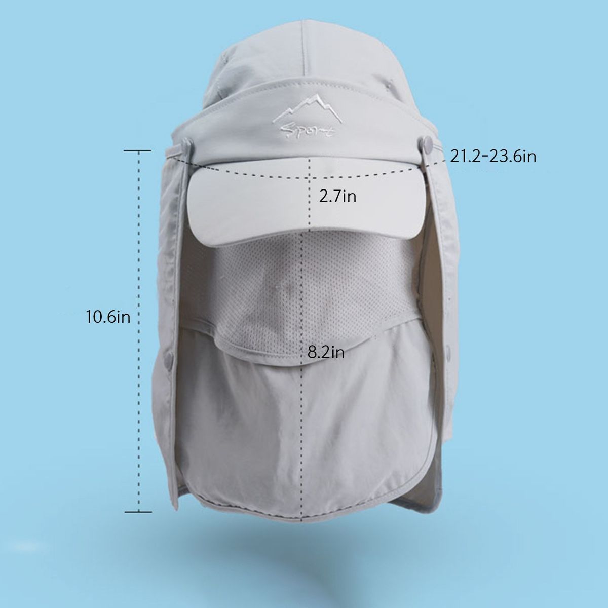 Unisex Multifunctional Sun Visor Hat 360° Sunscreen