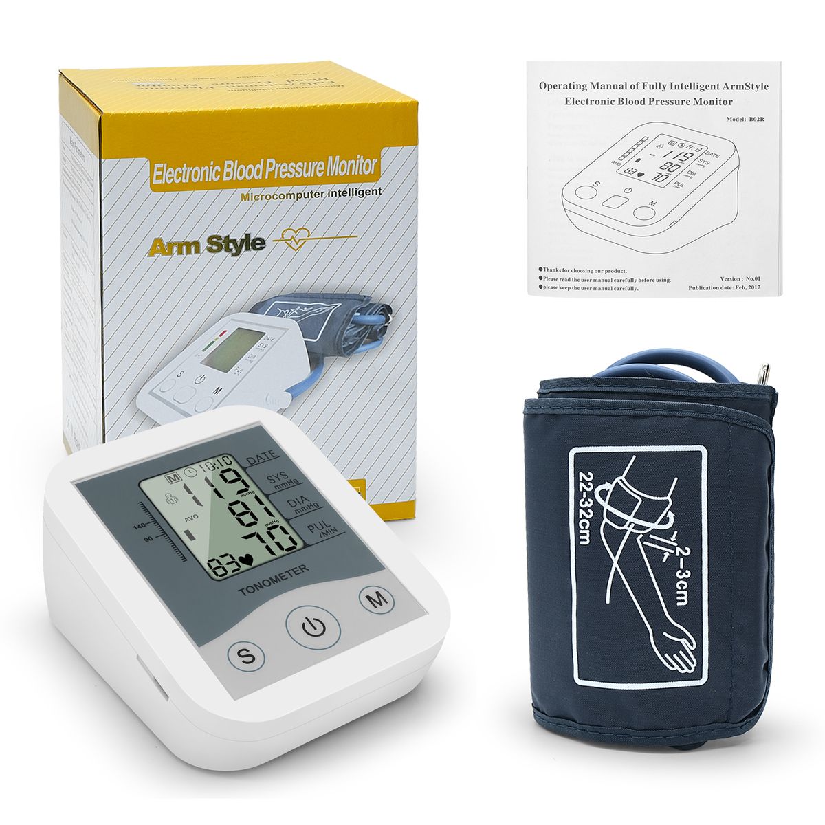 Blood Pressure Monitor Portable Household ArmBand Type