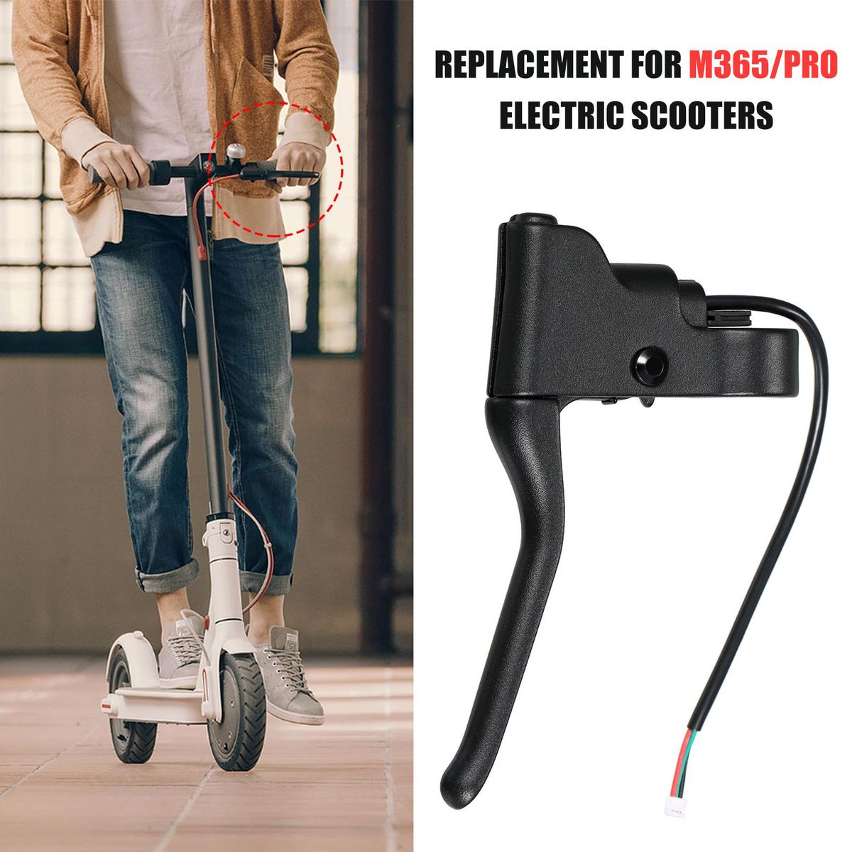 Brake Lever Aluminium Alloy Brake Handle Hand Brake Lever for Xiaomi M365/Pro Electric Scooters