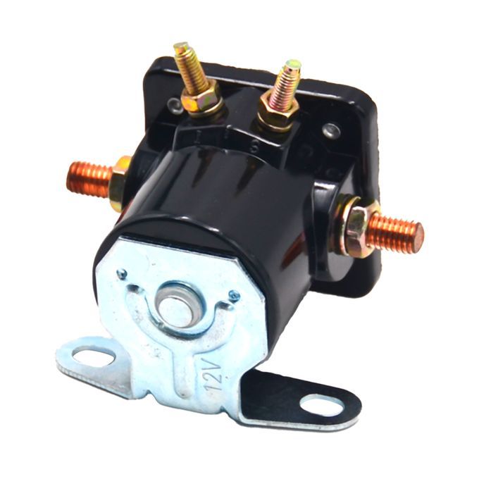 Starter Relay High Durability Stable Performance 12V-Black