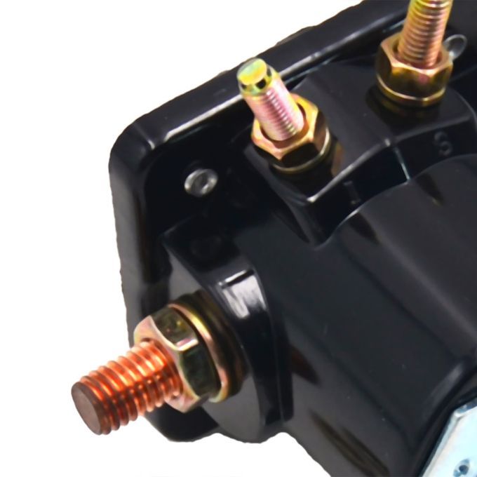 Starter Relay High Durability Stable Performance 12V-Black