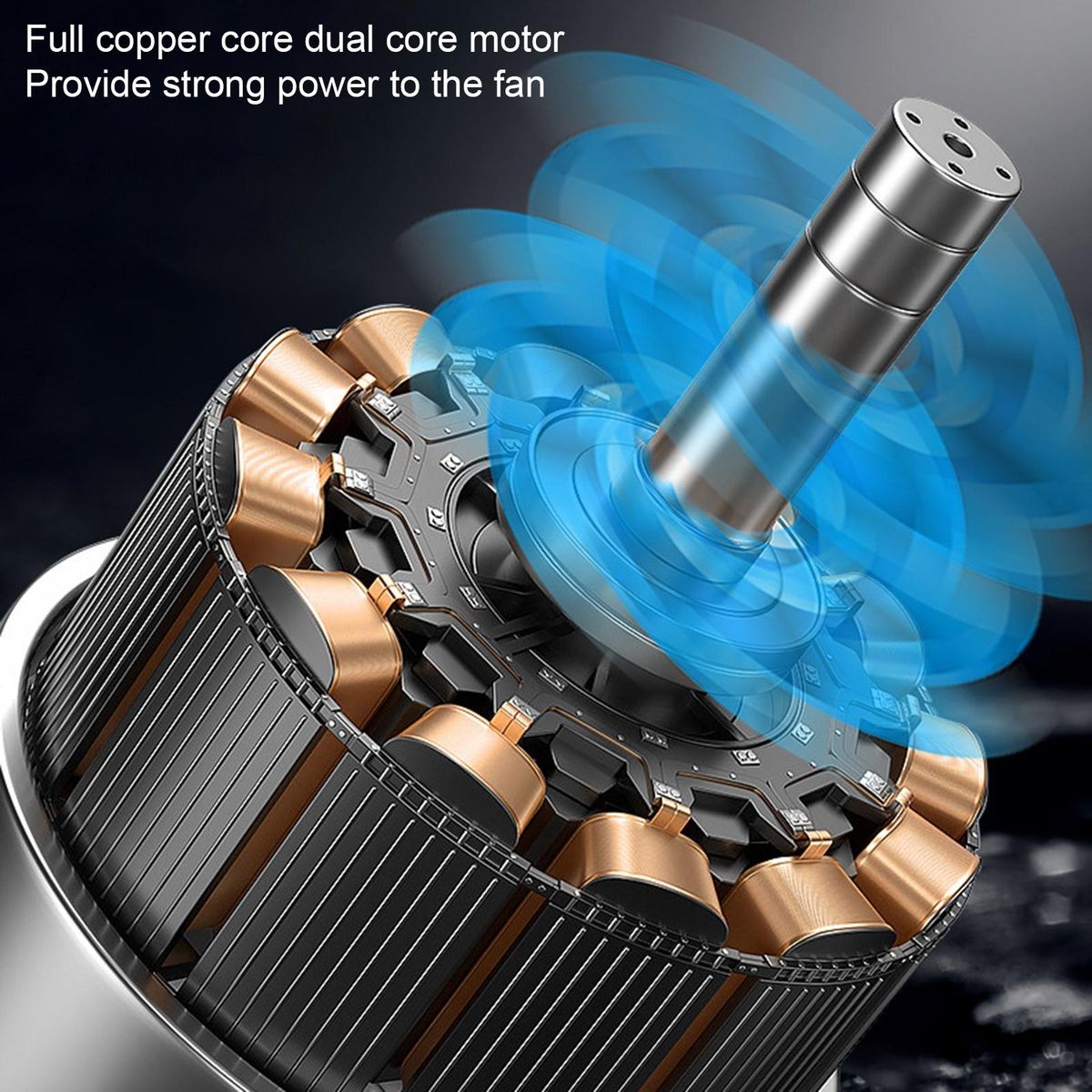 Electric Car Fan Dual Head USB Car Fan