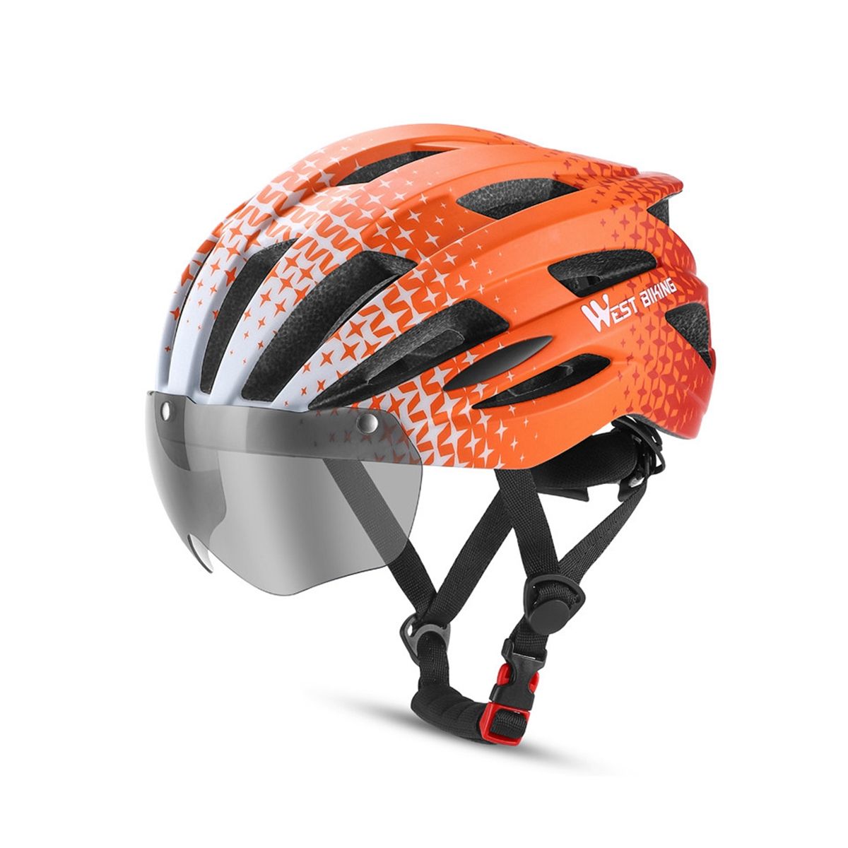 Bike Helmet Detachable Magnetic Goggles Removab